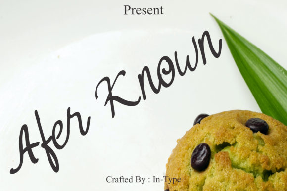 After Known: A Playful Script Font for Brand Identity