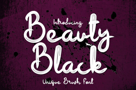 Beauty Black Font: A Polished Script for Brand Identity