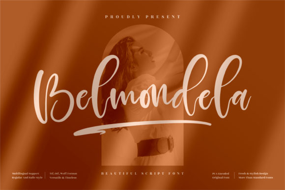 Belmondela: A Refined Script Font for Editorial Design