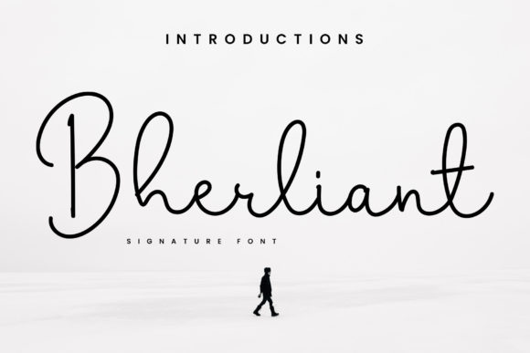 Bherliant: A Delicate Script Typeface for Modern Web Design