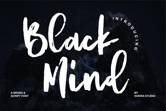 Black Mind: A Whimsical Script Font for Handmade Brands