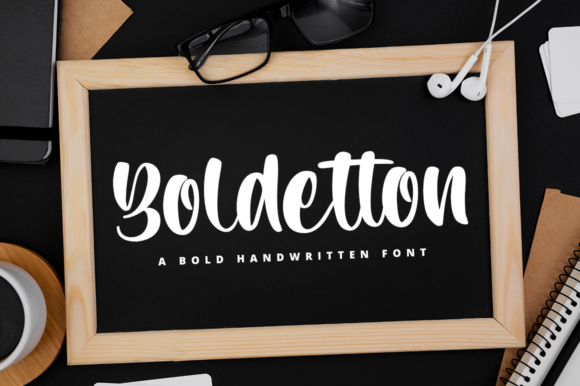 Boldetton: A Playful Script Font for Social Campaigns
