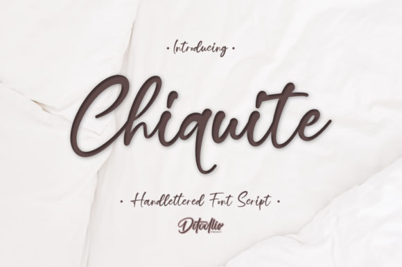Chiquite: A Playful Script Font for Modern Web Design