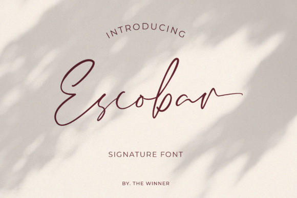 Elevate Your Brand with the Escobar Script Typeface