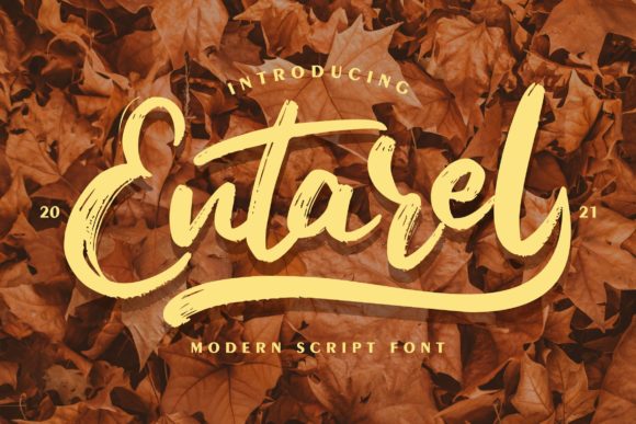 Entarel: A Ravishing Script Typeface for Editorial Design