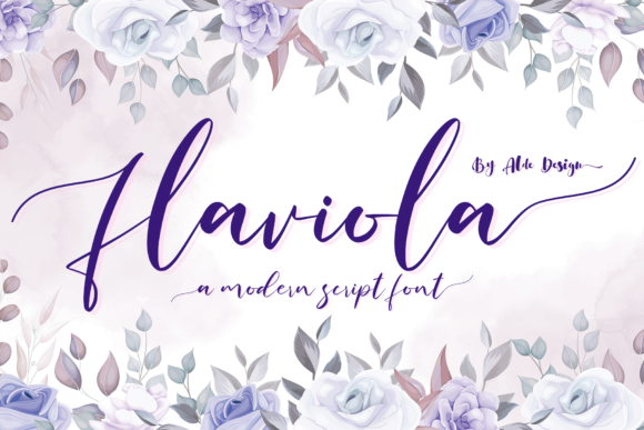 Falviola: A Romantic Script Font for Editorial Design