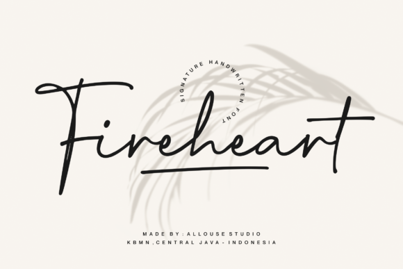 Fireheart Font: A Script Typeface for Bold Campaigns