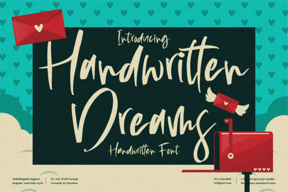 Handwritten Dreams Font: Perfect for Crafts & Products