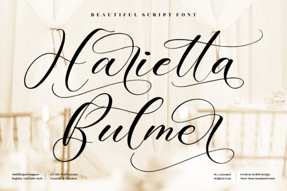Harietta Bulmer: A Script Font for Elegant Branding