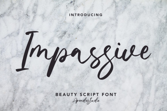 Impassive: A Script Font with Quiet Confidence for Branding