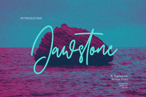 Jawstone: A Stylish Script Font for Modern Web Design