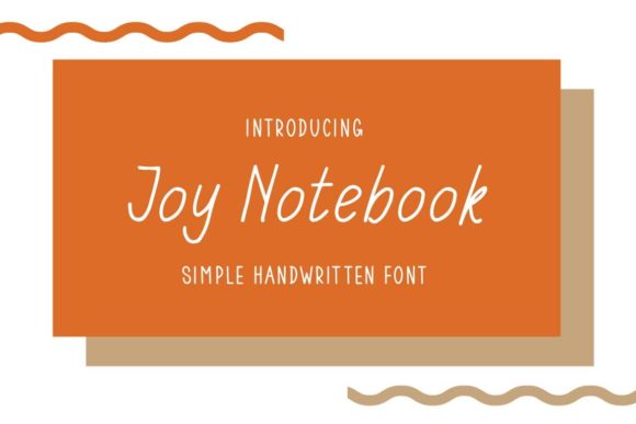 Joy Notebook: A Laid-Back Script Font for Web Design