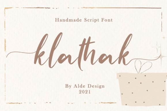 Klathak: A Delicate Script Typeface for Editorial Elegance