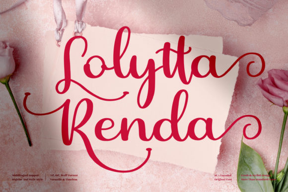 Lolytta Renda: The Elegant Script Font for Handmade Brands