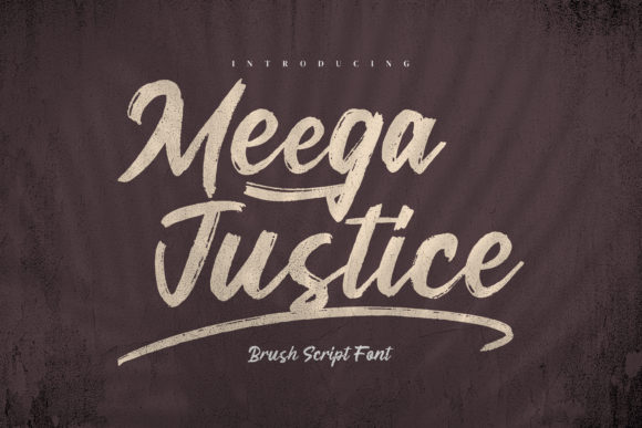 Meega Juctice: A Handwritten Font for Modern Web Design