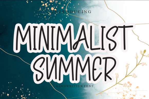 Minimalist Summer: A Whimsical Script Font for Branding