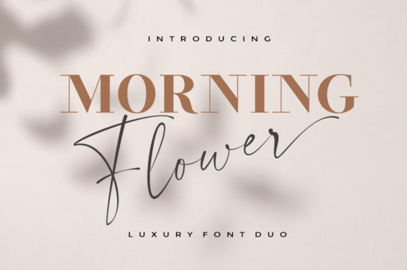 Morning Flower Duo Font Review for Campaign Design