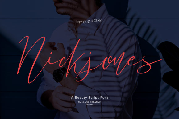Nickjones: A Script Font for Modern Editorial Design