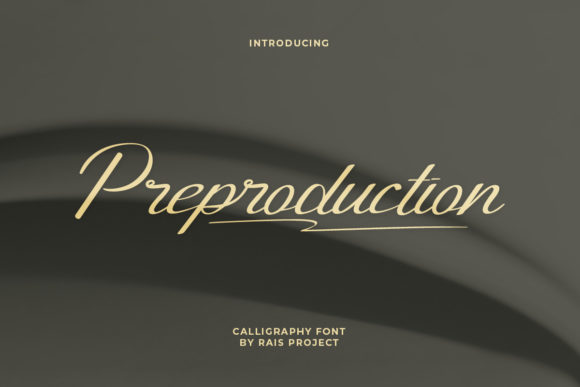 Preproduction: A Script Font Built for Real Branding Work