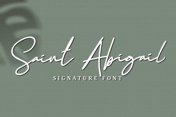 Saint Abigail: A Playful Script Font for Web Headers