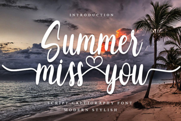 Summer Miss You: A Script Font for Modern Web Design