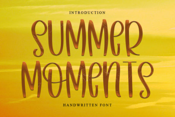 Summer Moments: A Script Font for Polished Branding