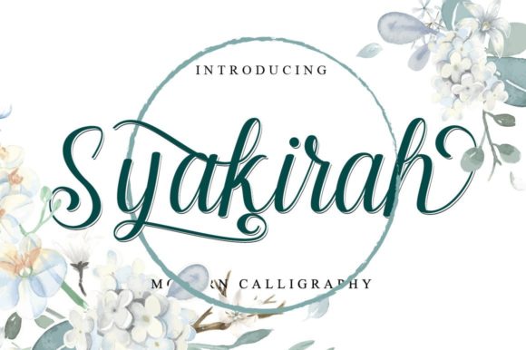 Syakirah: A Dazzling Script Font for Web Headers