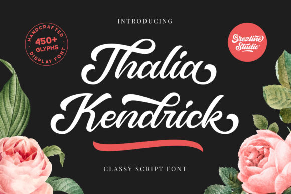 Thalia Kendrick Font Review: A Bold Script for Web Headers