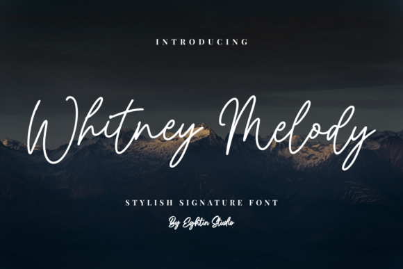 Whitney Melody: A Delicate Script Font for Elegant Branding